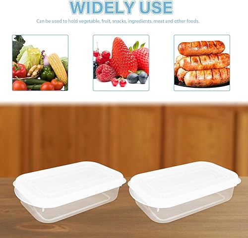 Miniatura 2 de Yardwe Paquete de 3 contenedores sellados para refrigerador, organizador de condimentos, frutas y verduras