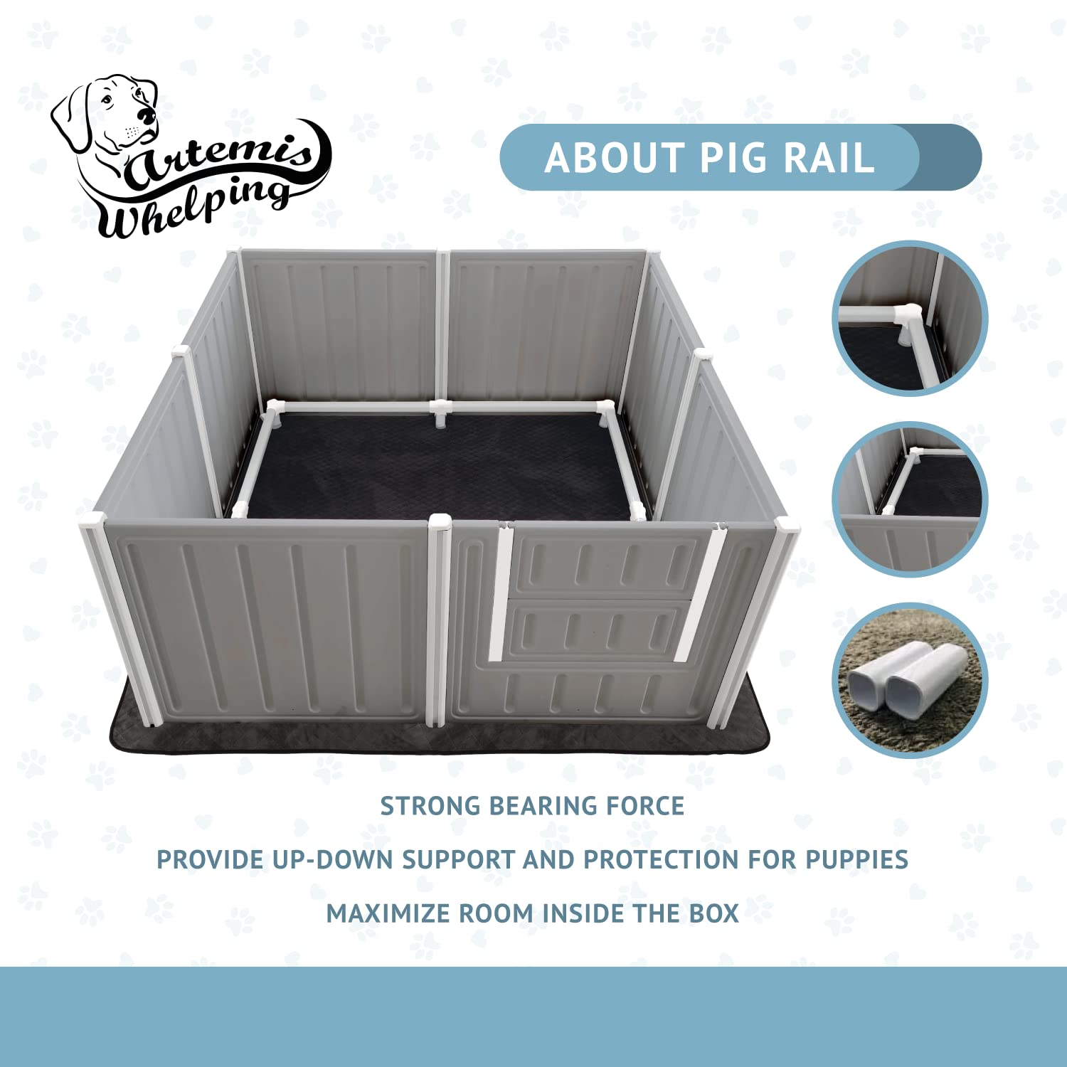 What Are Pig Rails In A Whelping Box