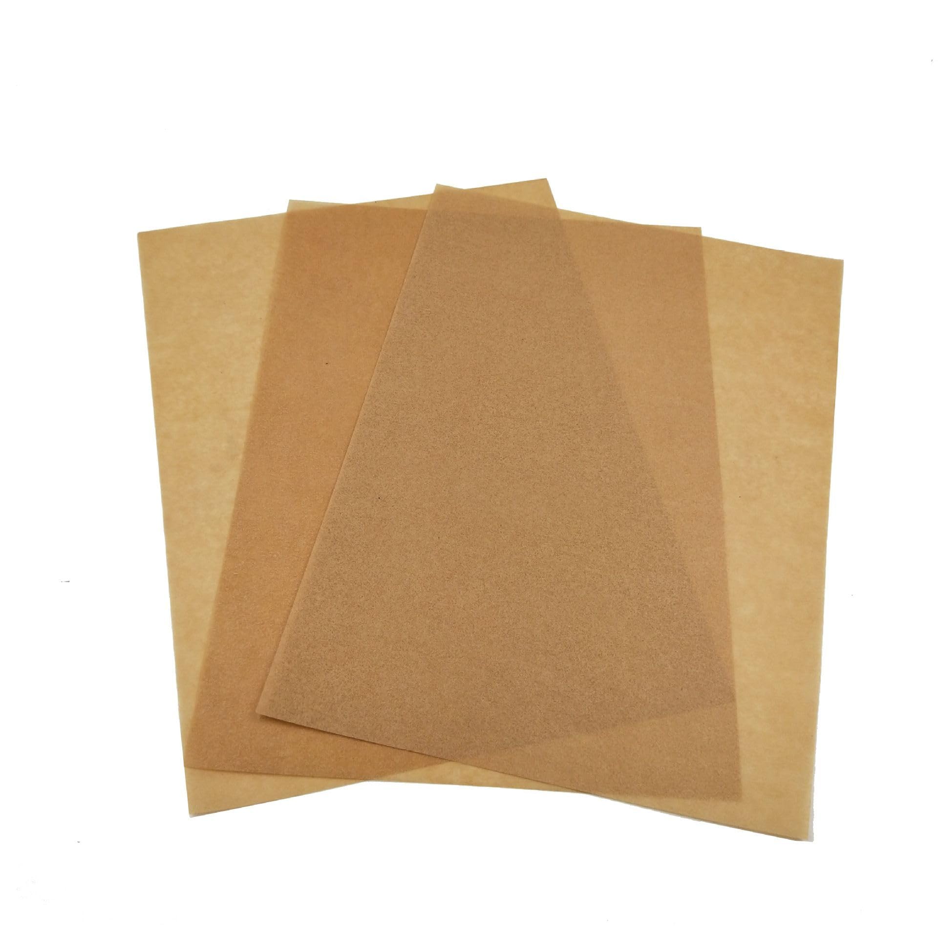 Hojas de papel para hornear, hojas de papel a prueba de grasa, papel de pergamino para hornear, papel de horno, hojas antiadherentes precortadas sin blanquear, 43 x 66 cm, paquete de 200
