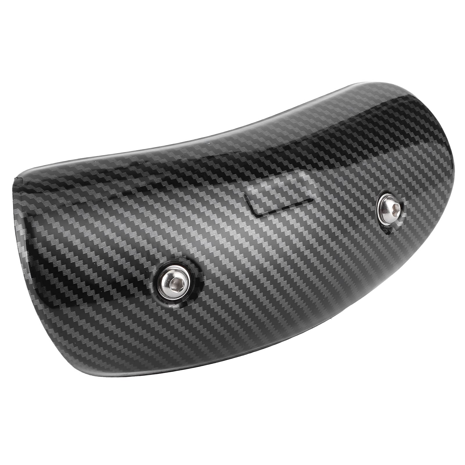 Couvercle de Protection Thermique pour échappement de Moto, Accessoire Universel Anti-brûlure (Motif en fibre de carbone d' par)