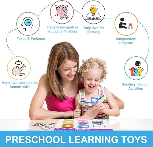 Miniatura 3 de Juguetes para niños pequeños de 3 a 5 años, regalos para niñas y niños, libros Montessori para niños pequeños, juguetes sensoriales para niños