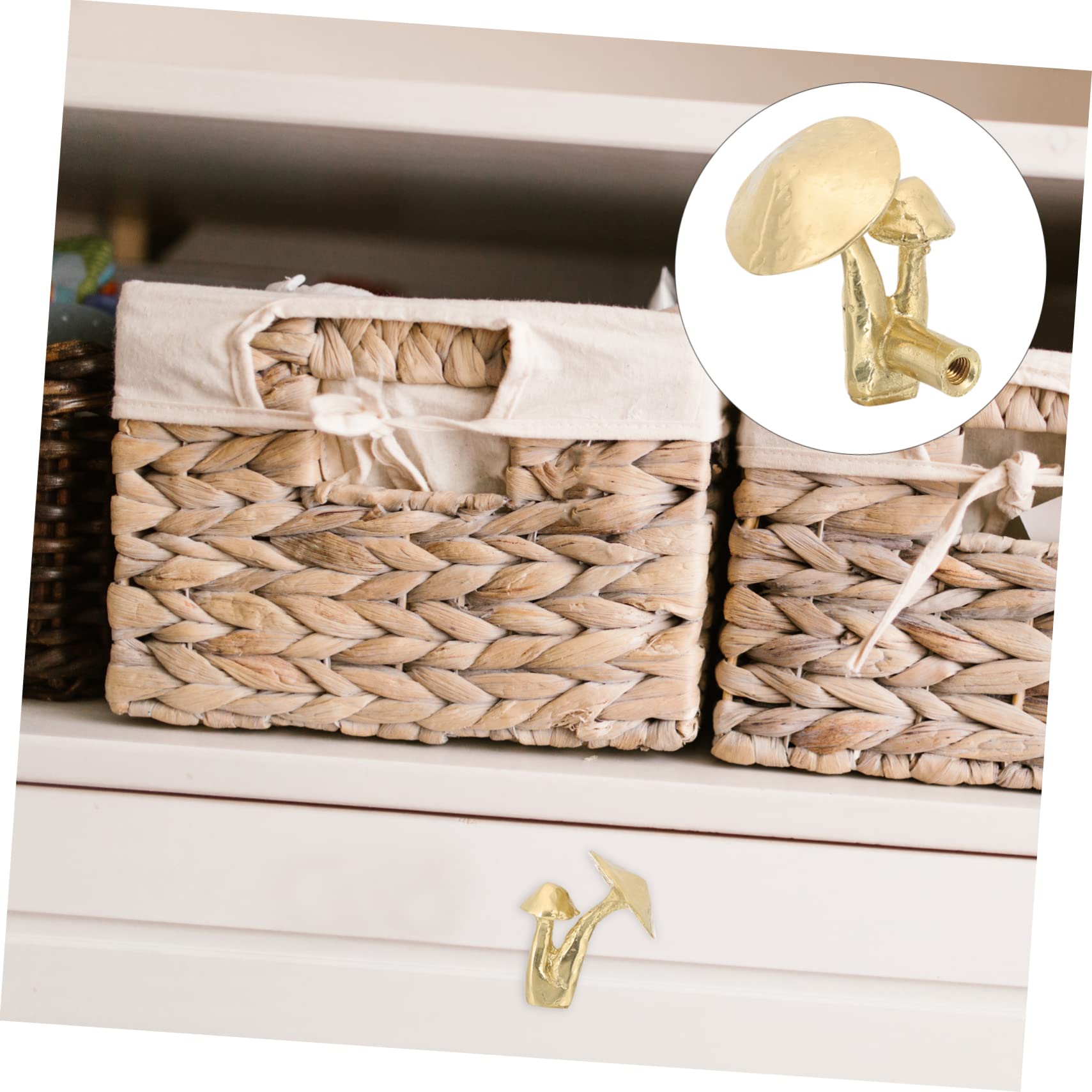 ORFOFE 5 Pezzi Pomelli Per Mobili in Metallo Pomelli Per Cassetti E Porte Stile Fungo Per Mobili Da Cucina