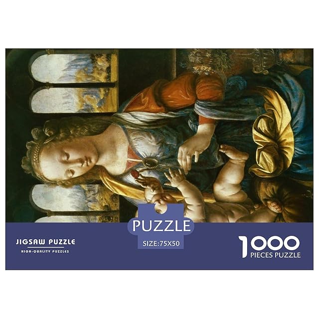 Foto 2 de 7 de Leonardo Da Vinci Arte Puzzle, Pintura al óleoPuzzle para Adultos, Juguetes Educativos