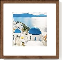 Vista 172 de Axeman Marco para póster de 18 x 24 pulgadas con paspartú para 16 x 20 pulgadas, marco de fotos de madera maciza de roble con vidrio templado, marco