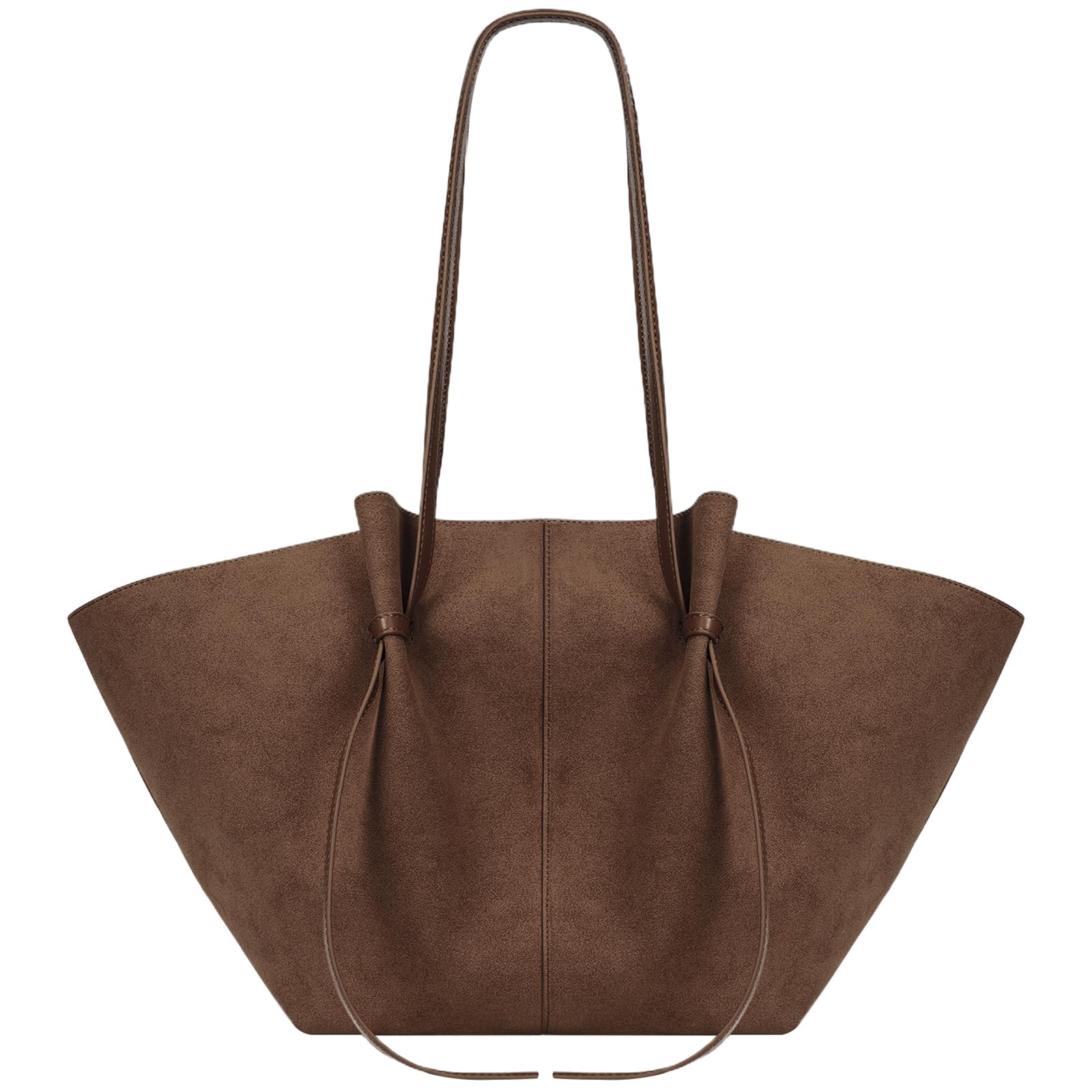 YFGBCXTote Bag Smooth Leather Work Bag for Women Trendy Top Handle Bag Luxury Hobo Handbag with Adjustable Strap