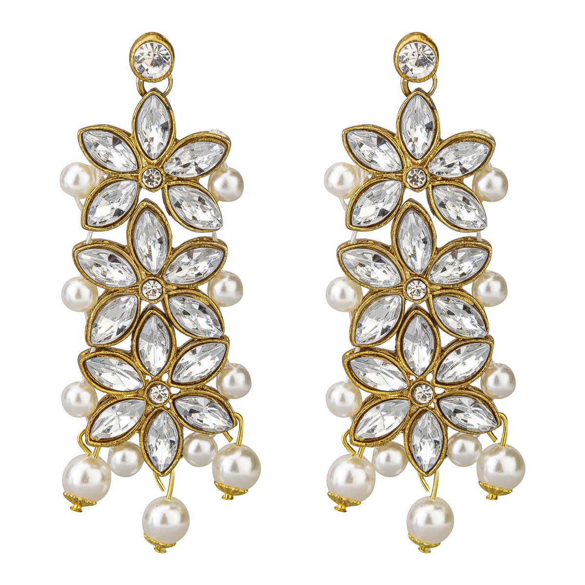 Kundan & Pearl Plated Jewelry Set (CT-NCKK-44116)