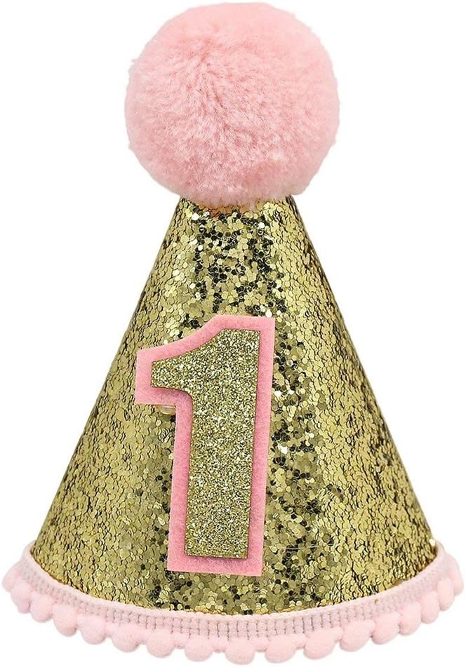 baby princess tiara crown 1st birthday crown girl boy hat baby first birthday crown baby boy birthday crown 1st birthday birthday crown for baby girl boy (1st -pink)