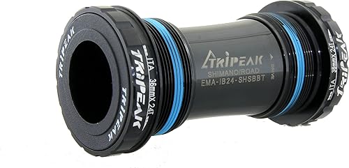 Miniatura 9 de TRiPEAK Soporte inferior BSA/ITA/C60/CR1/T47, con rodamientos de acero para bielas Shimano Hollowtech II de 0.945 in, con rosca BB compatible
