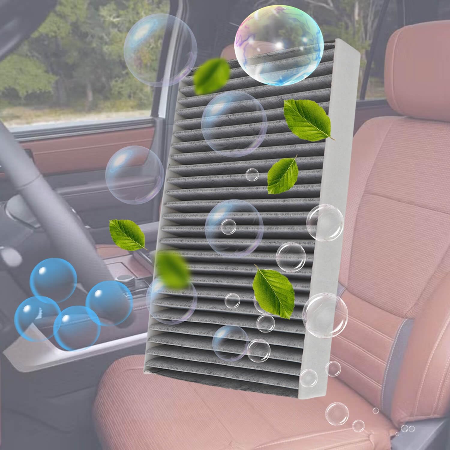 Engine & Cabin Air Filter Kit for Toyota Tundra 3.4L 2022-2025,Sequoia 3.4L 2023-2025,replace 17801-F4010 871390-C010