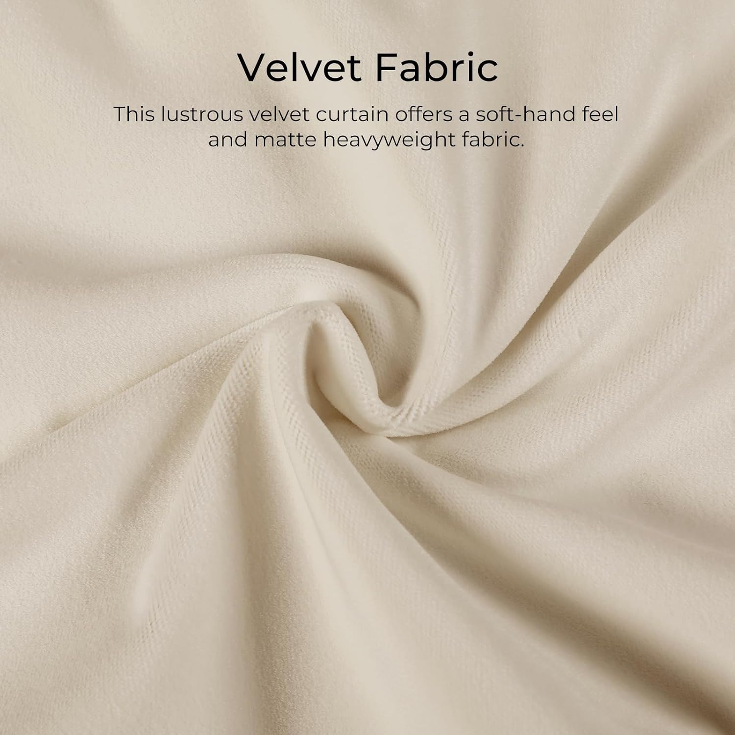 TWOPAGES Luxury Velvet Curtain Pinch Pleated Beige Curtain 84 inch Long Thermal Insulated Blackout Drapes for Bedroom Living Room Indoor Window (1 Panel,Beige,26Wx84L)
