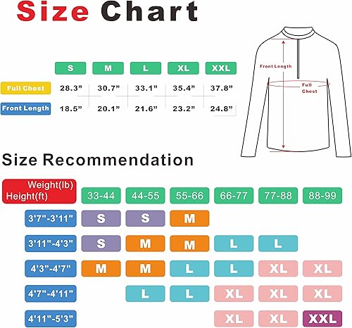 Miniatura 7 de Camiseta de ciclismo de secado rápido con media cremallera para niños y niñas con 1 bolsillo trasero