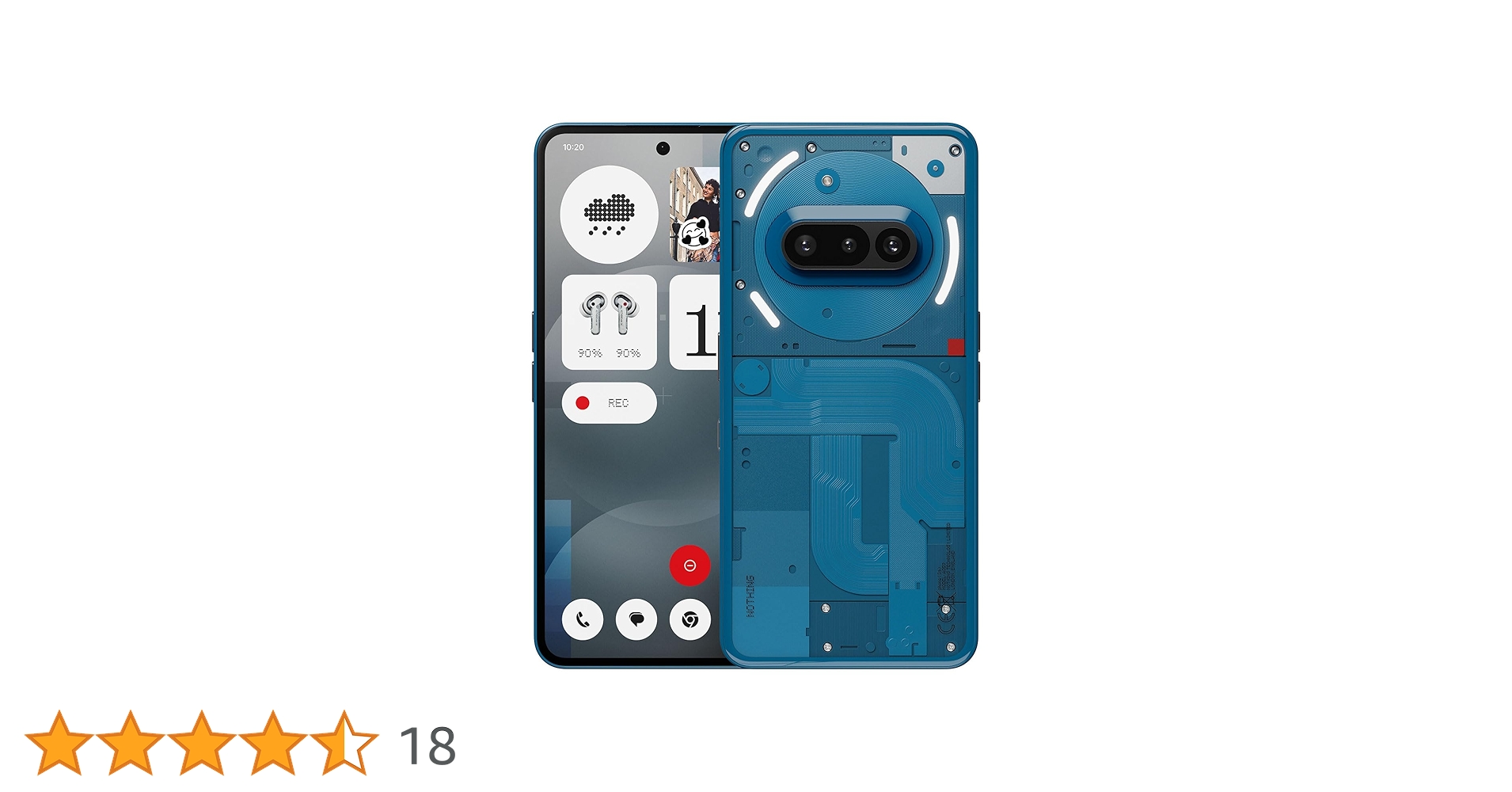 Nothing Phone (3a) Smartphone 12GB+256GB SIM-Free - Blue : Amazon