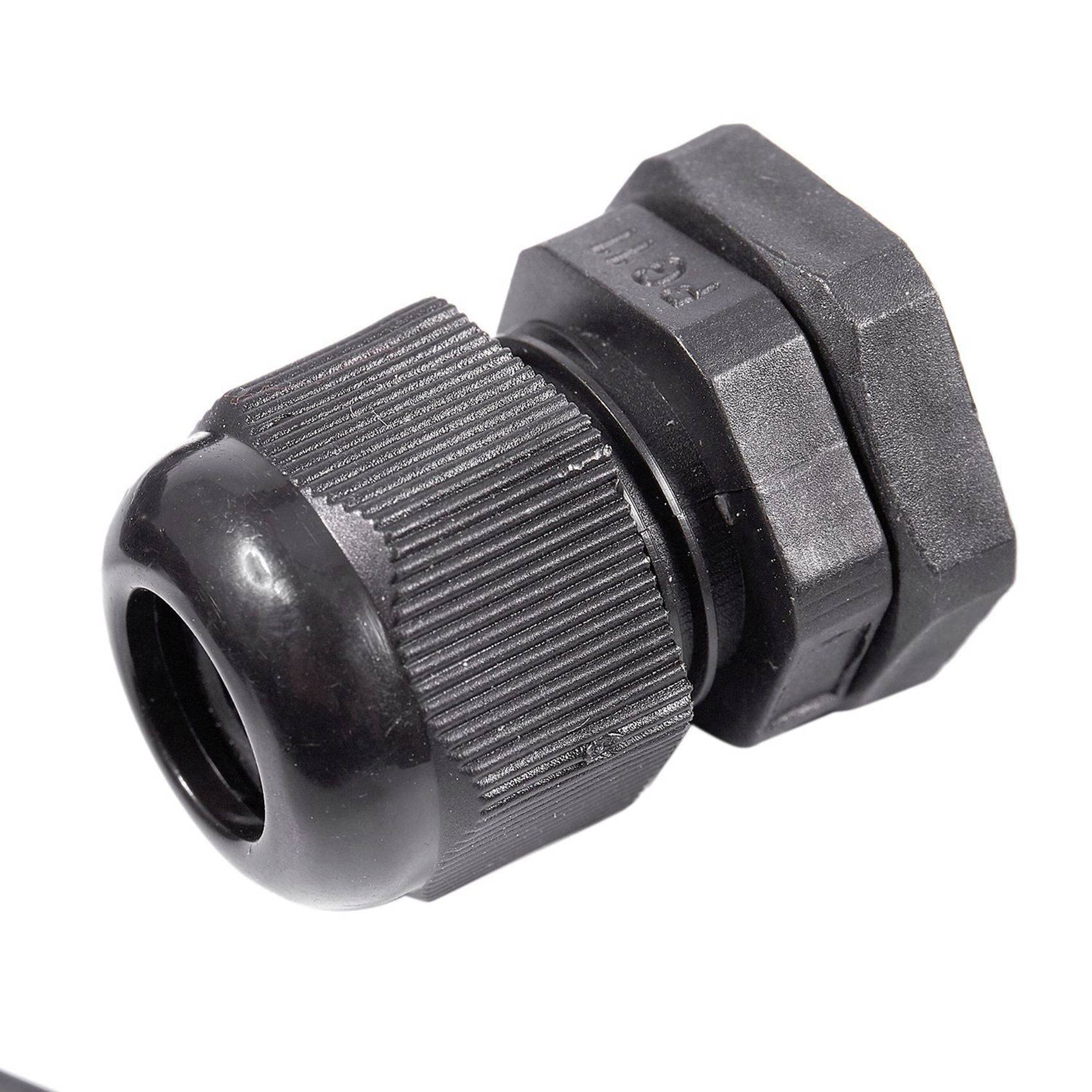 VENOAL 200 x schwarze wasserdichte Kunststoff-Steckverbinder PG11 5–10 mm Durchmesser Kabelverschraubung
