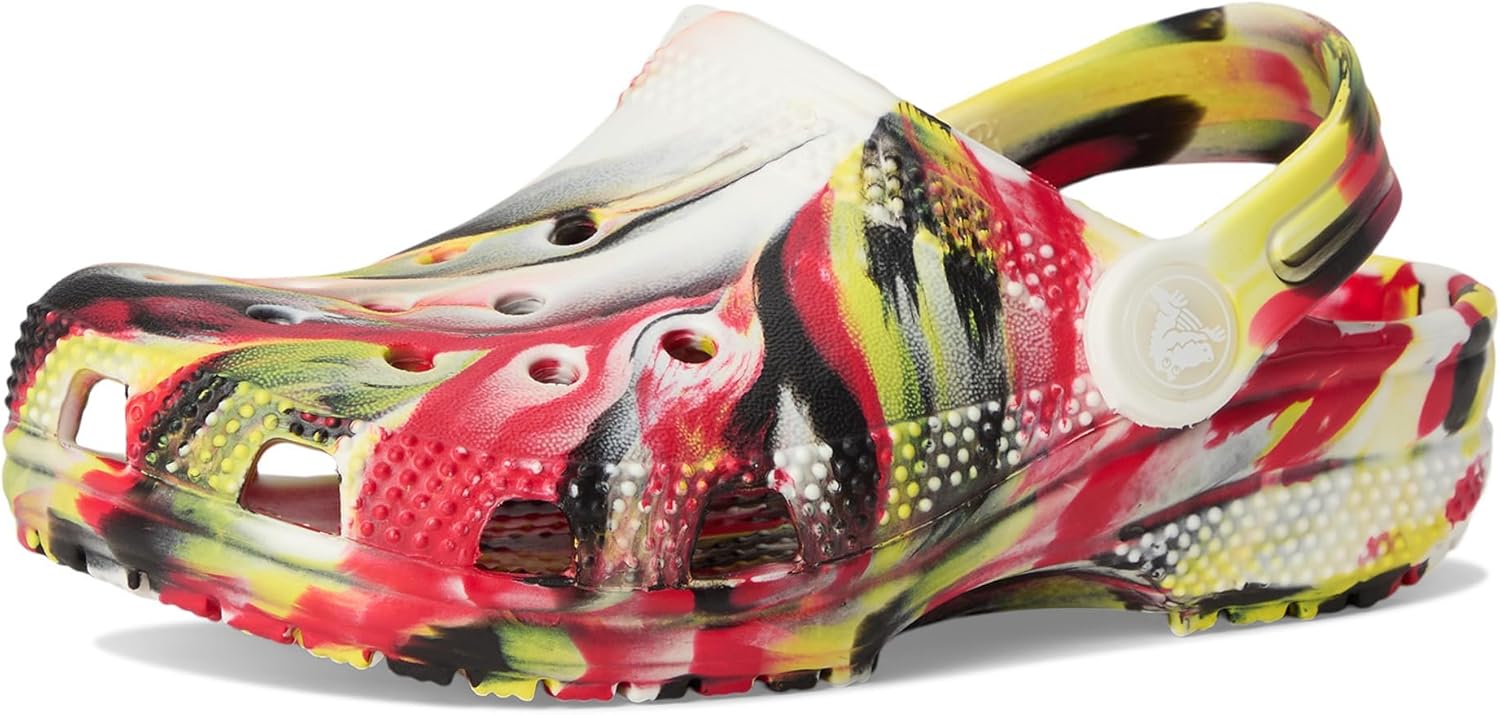 Crocs Unisex-Child Classic Watercolor Marbled Clog K - Image 7