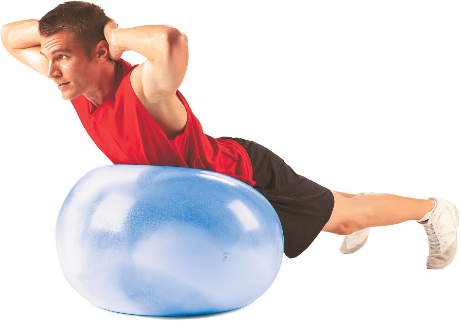 Bally Total Fitness 65cm Anti-Burst Fitness Ball with DVD and Pump