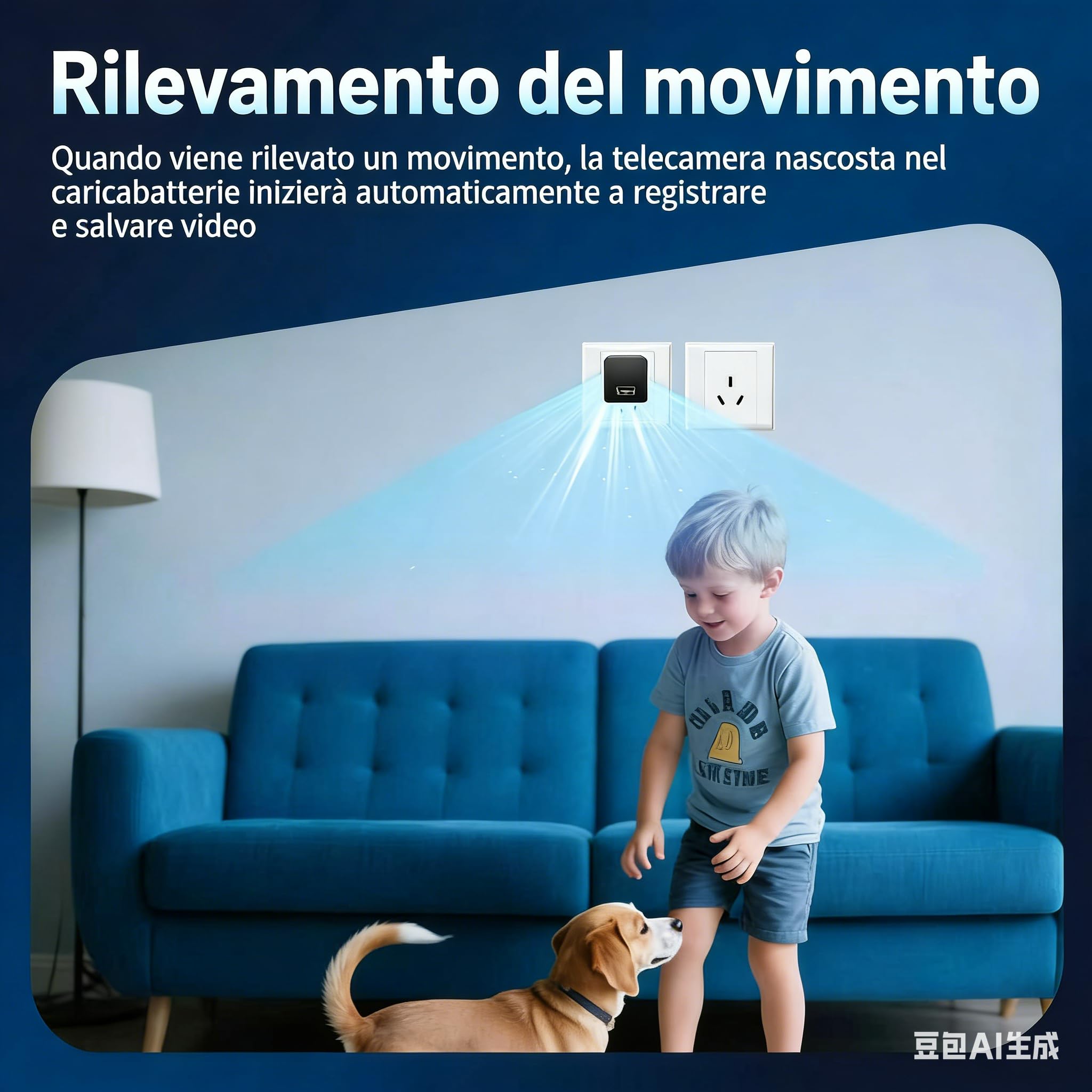Mini Caméra Espion 1080P Cachée WiFi, Caméras Camouflées de Surveillance Intérieure pour Visualisation sur Mobile, Caméras Espion Invisibles avec Détection de Mouvement (Noir) (Black)