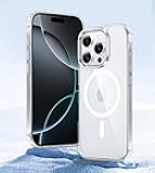 for iPhone 16 Pro-Max Case: Strong Magnetic Anti-Yellowing Slim Clear Phone Case | Military Grade Protection & Shockproof Drop Protective Thin Transparent Cover(Clear Crystal)