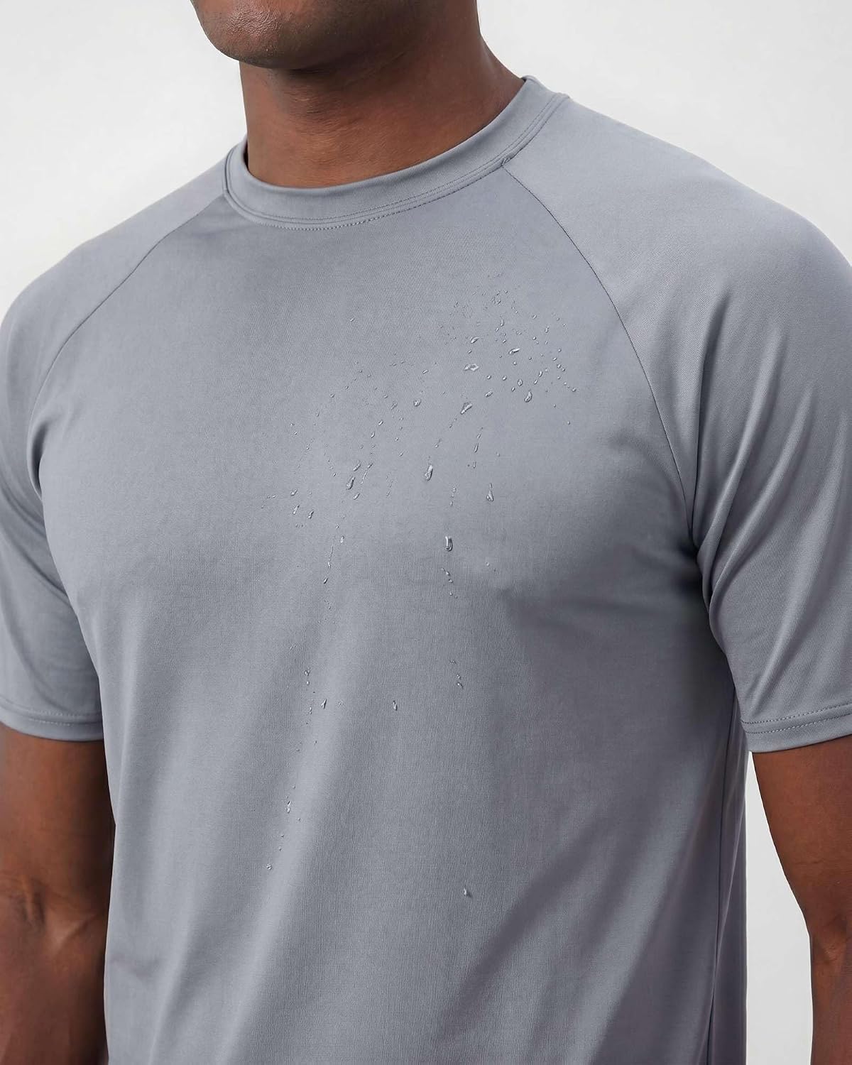 4 Pack Men's Short Sleeve Rash Guard Swim Shirts Fishing Summer Athletic image 3