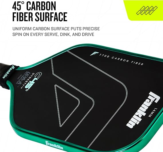 Franklin Sports C45 Carbon Fiber Tournament Pickleball Paddle USAP Approved