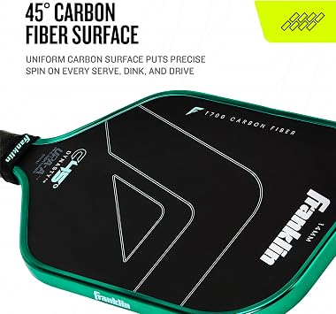Franklin Sports C45 Carbon Fiber Tournament Pickleball Paddle USAP Approved