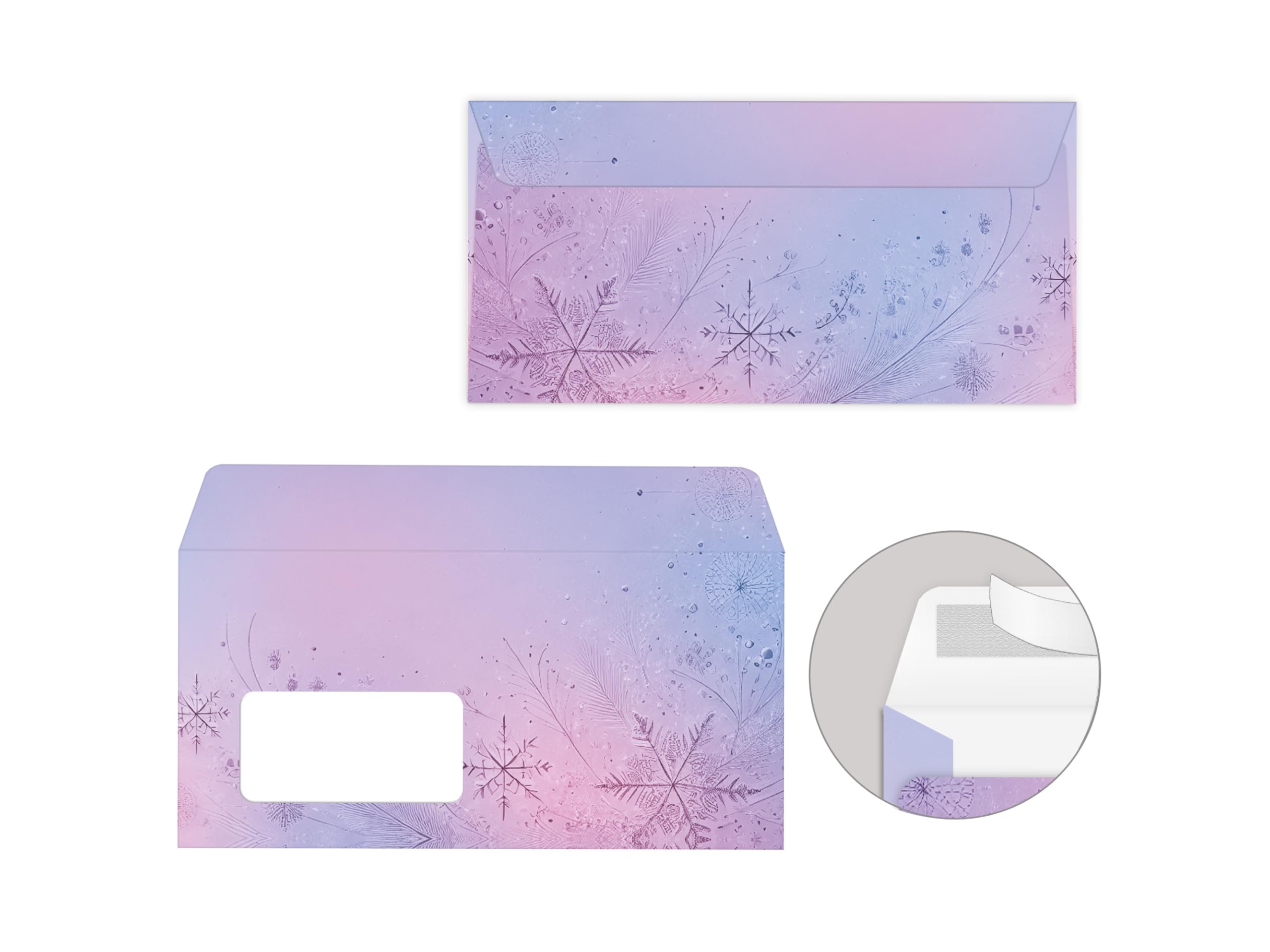 Briefpapier Weihnachten Weihnachtsbriefpapier mit Umschlag Umschlägen mit Fenster Weihnachtspapier A4 für Kunden (250 Blätter + 250 Umschläge)