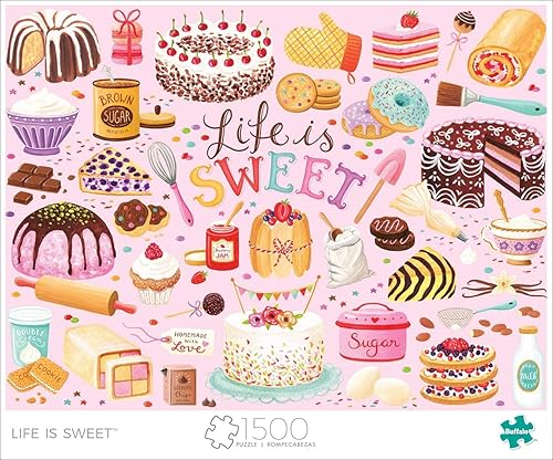 Miniatura 3 de Buffalo Games - Life is Sweet - Rompecabezas de 1500 piezas para adultos, rompecabezas desafiante perfecto para noches de juego - 1500 piezas tamaño