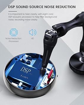 3072Kbps Magnetic Voice Recorder, Audio Recorders with AI-Intelligent Triple Noise Cancellation, 128GB Voice Activated Recorder with 9500Hours Store, Recording Device for Lectures, Meetings, Intervie