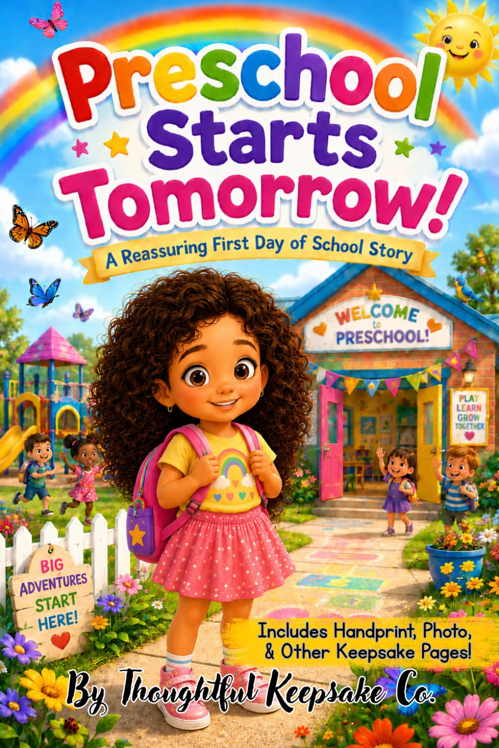 Preschool Starts Tomorrow!: A Reassuring First Day of School Story & Keepsake