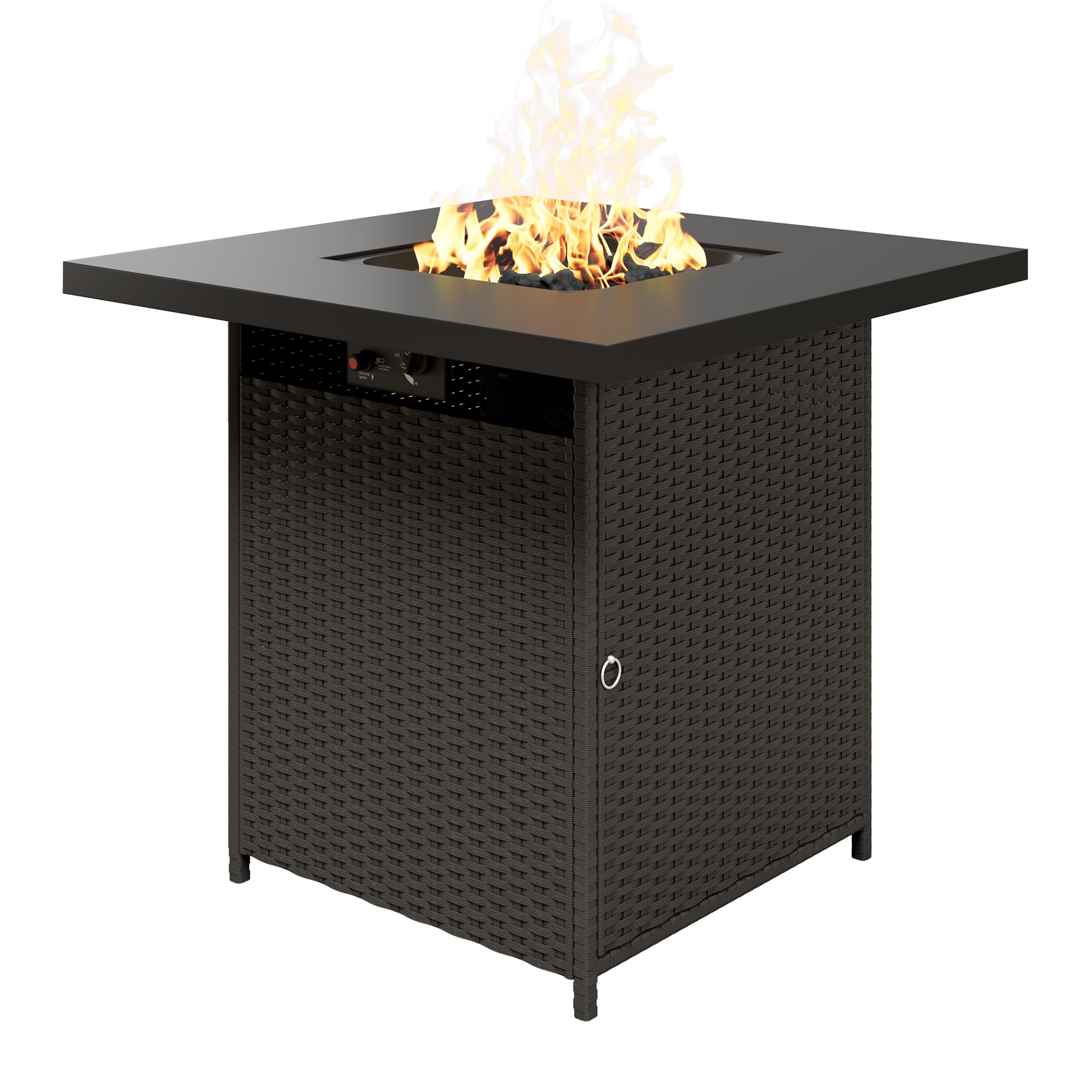 29" Outdoor Fire Pit Table,50000 BTU Fire Pit Table for Outside,Patio Couch for Porch, Backyard, Poolside, Garden