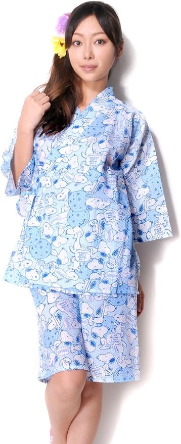 Amazon スヌーピー Snoopy レディース甚平上下セット 0852 M L ブルー 甚平 通販 Amazon スヌーピー Snoopy レディース甚平上下セット 0852 M L ブルー 甚平 通販