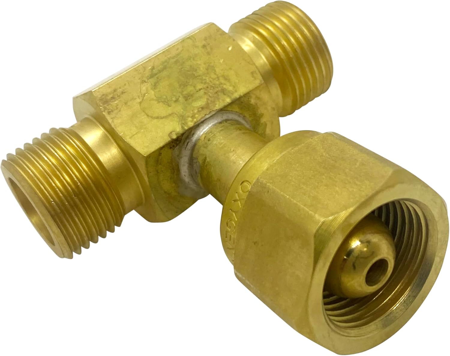 Oxygen Gas Y Adaptor, Connect 2 Regulators To 1 Bottle, Oxy Acetylene Welding, Manifold Cylinders, CGA 540