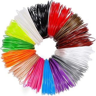 MSEURO 3D Printing Pen Special Diameter 1.75mm PLA Filament 20/30 Colors 50/100/200 Meters Odorless Non-toxic Safe Printing Consumables Lucky (Color : 200M PLA)