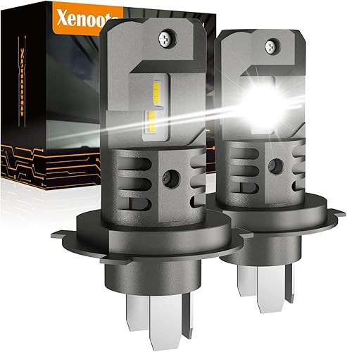 Xenooto Bombillas LED para faros delanteros Yamaha Viking Wolverine Grizzly 700 550, luces 5ST-H4314-10-00, H4 9003 alto y bajo haz doble, brillo 3X