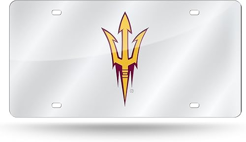 Miniatura 570 de Rico Industries Placa de matrícula de metal con incrustaciones láser de Florida Gators de la NCAA plateado,Alternativo,Negro -,Negro/Plata,Azul,azul