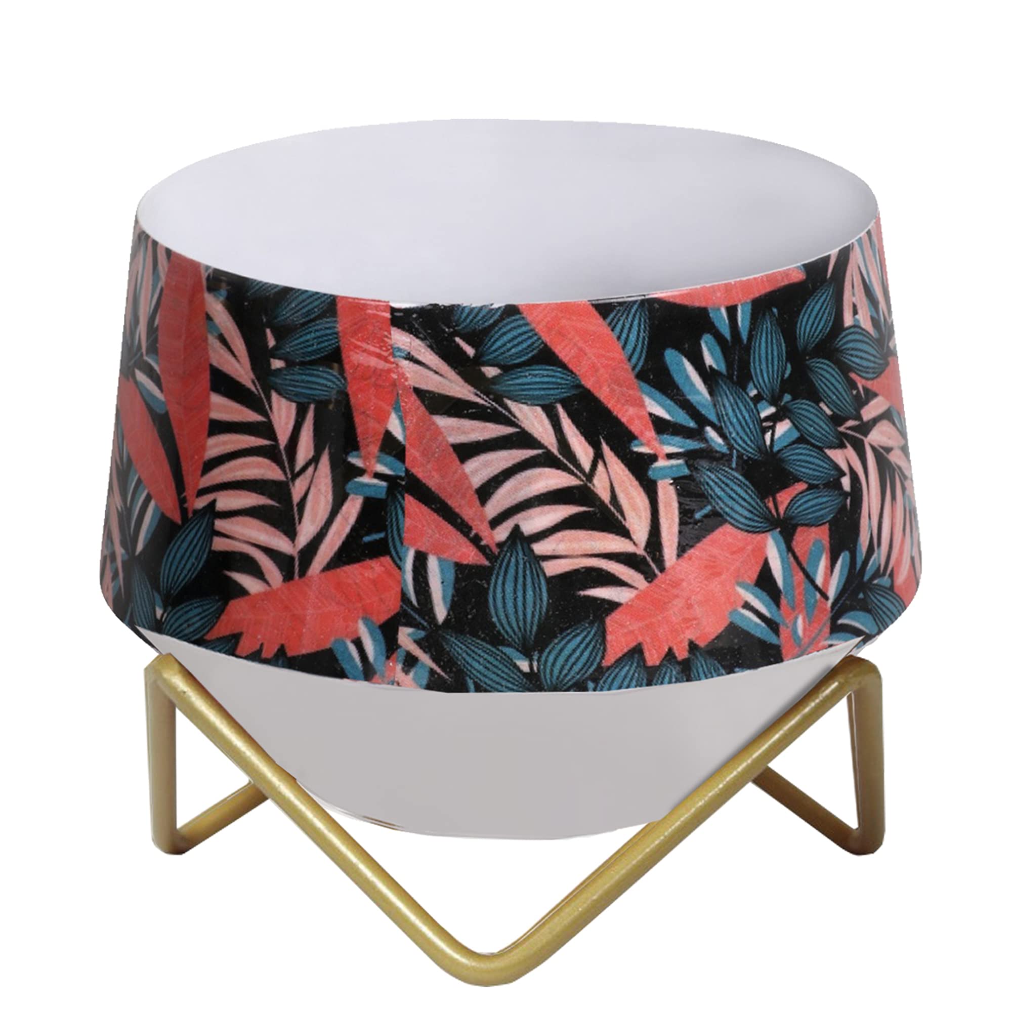 vudy Modern Designer Tabletop Metal Plant Stand Pot - Mid Century Decorative Indoor Plant Pots for Living Room, Balcony and Garden (Design10) (B09FZ6KD1Z) Amazon Price History, Amazon Price Tracker