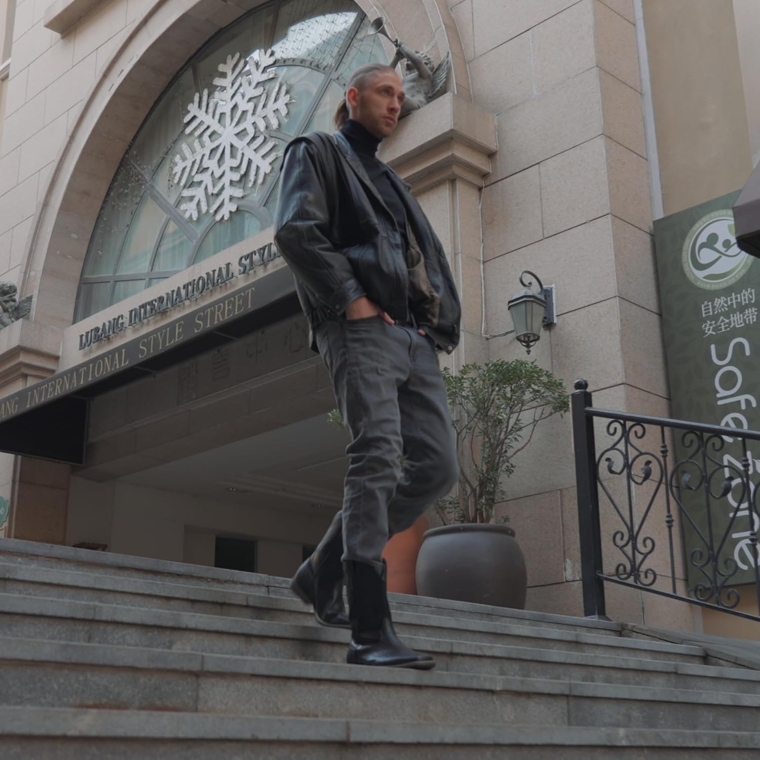 IUV Cowboy Boots For Men Western Ostrich Wide Durable Fashionable Embroidered Pull On Slip Resistant Assorted Colors Boots - Image 2