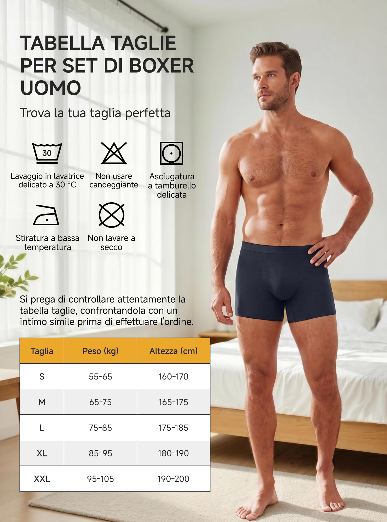 TRENDOUX Boxer Uomo Lana Merino: con Modal Morbido, Elastico e Traspirante | Cintura e Gambe Senza Cuciture, Mutande Uomo Senza Etichette, Gamba Lunga Anti-Arrotolamento, Comfort Quotidiano 3 Pezzi