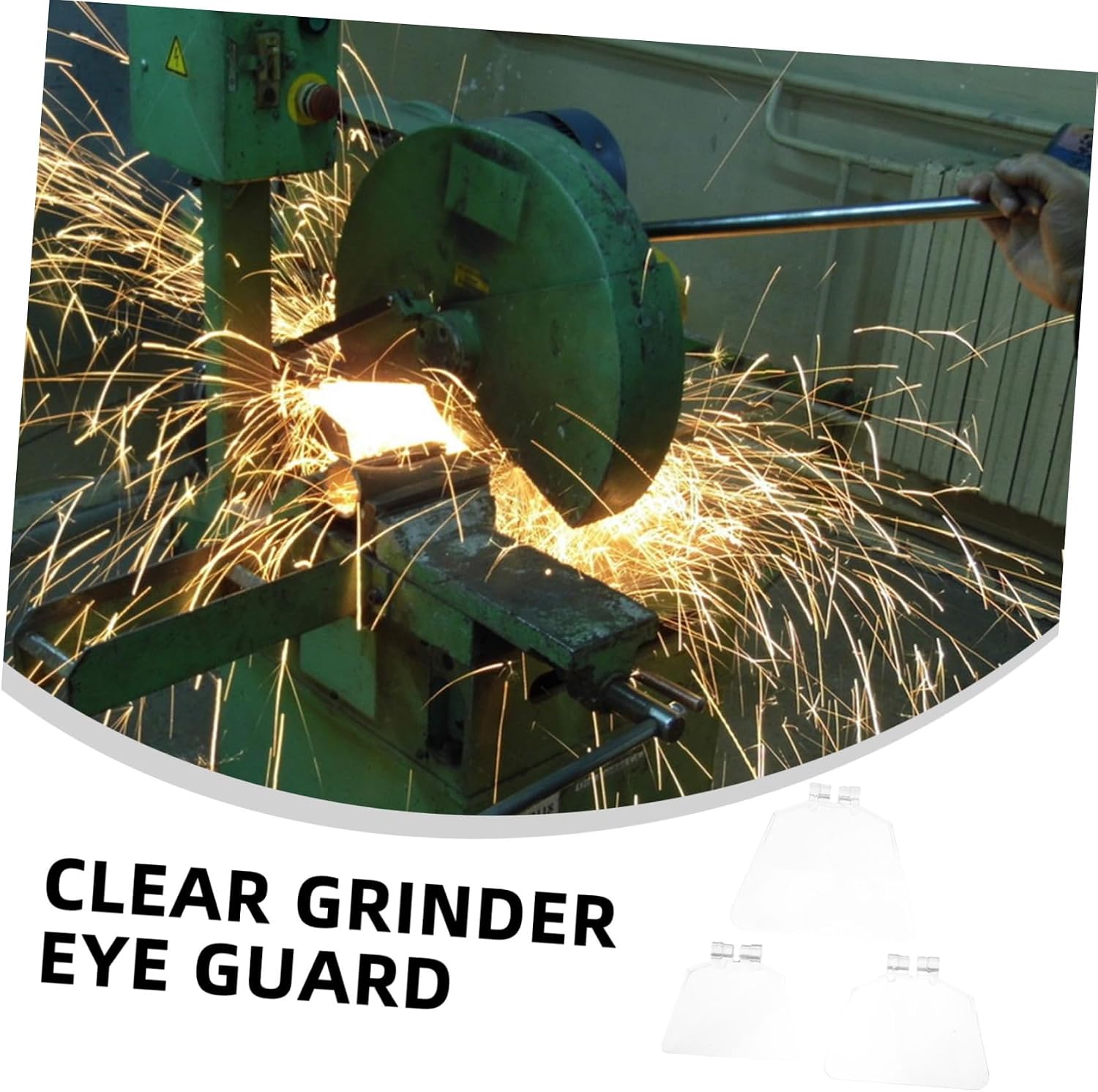 DOITOOL 12pcs Bench Eye Guards Safety Eye Guard for Grinder for Bench Accessories