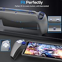 Vista 12 de FYOUNG Funda protectora para PlayStation Portal, funda protectora de silicona suave con protección completa y agarre antideslizante para el pulgar