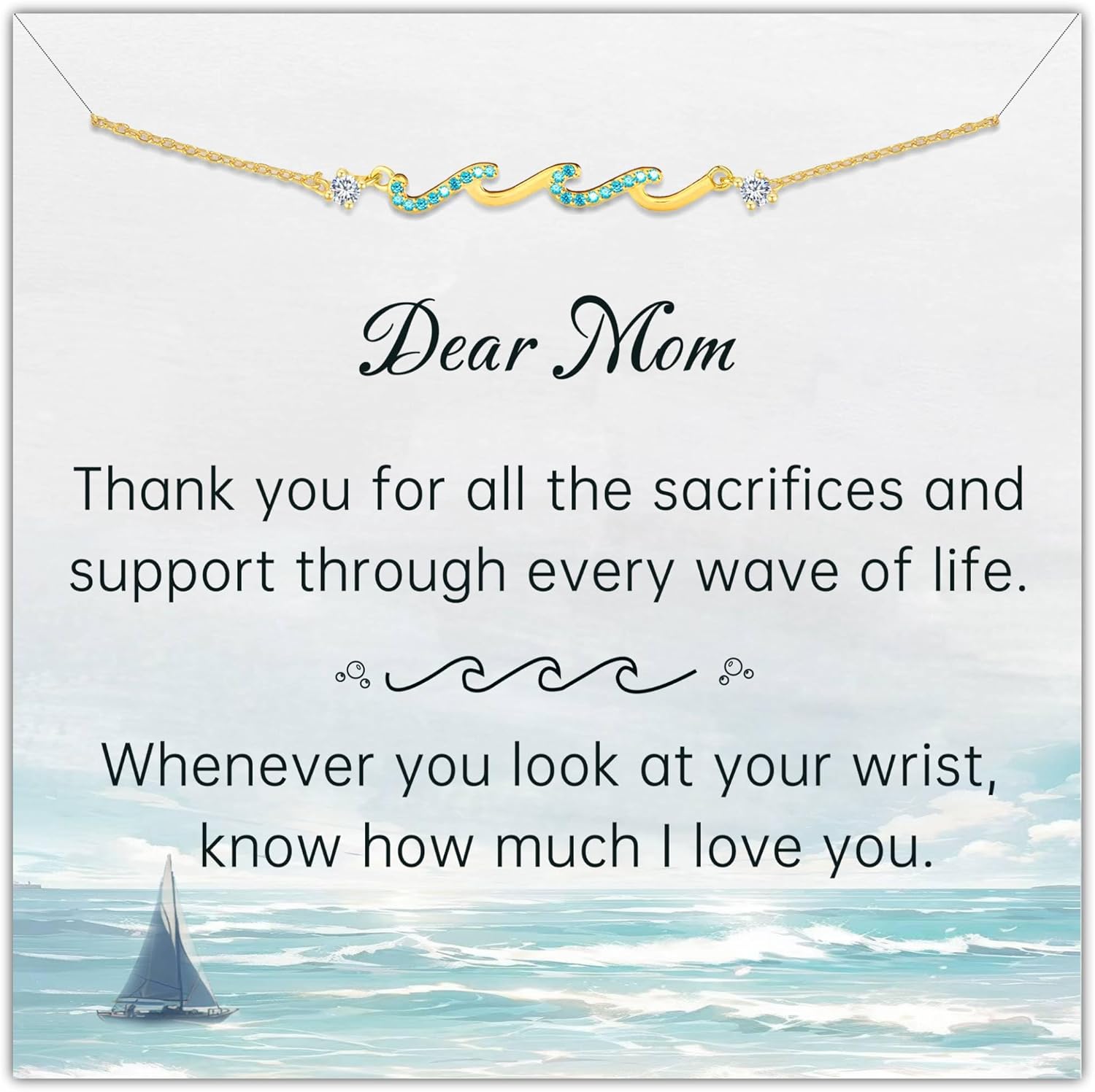 Mom Birthday Gifts-Mom Bracelet, Presents for Mom, Mom Gifts, Mom Gifts from Daughters, Mother Gifts from Son, Mom Bracelets for Women, Mothers Day