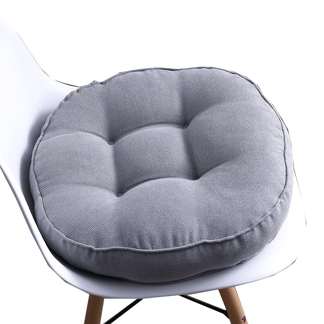 Coussin de chaise fauteuil de bureau et galette de siège ronde gris