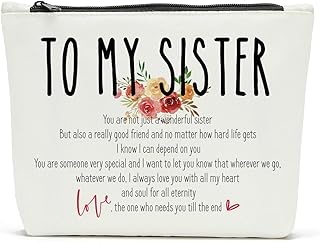A gift for my sister, a birthday gift, a friend's gift, a gift for my sister. You are not only a beautiful sister, birthday gift to sister, bestie, good sister's makeup bag, graduation gift to sister