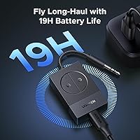 Vista 5 de UGREEN Adaptador Bluetooth 5.4 para Avión para 2 Airpods o Auriculares, Transmisor Bluetooth Inalámbrico Compatible con Todos los AirPods como