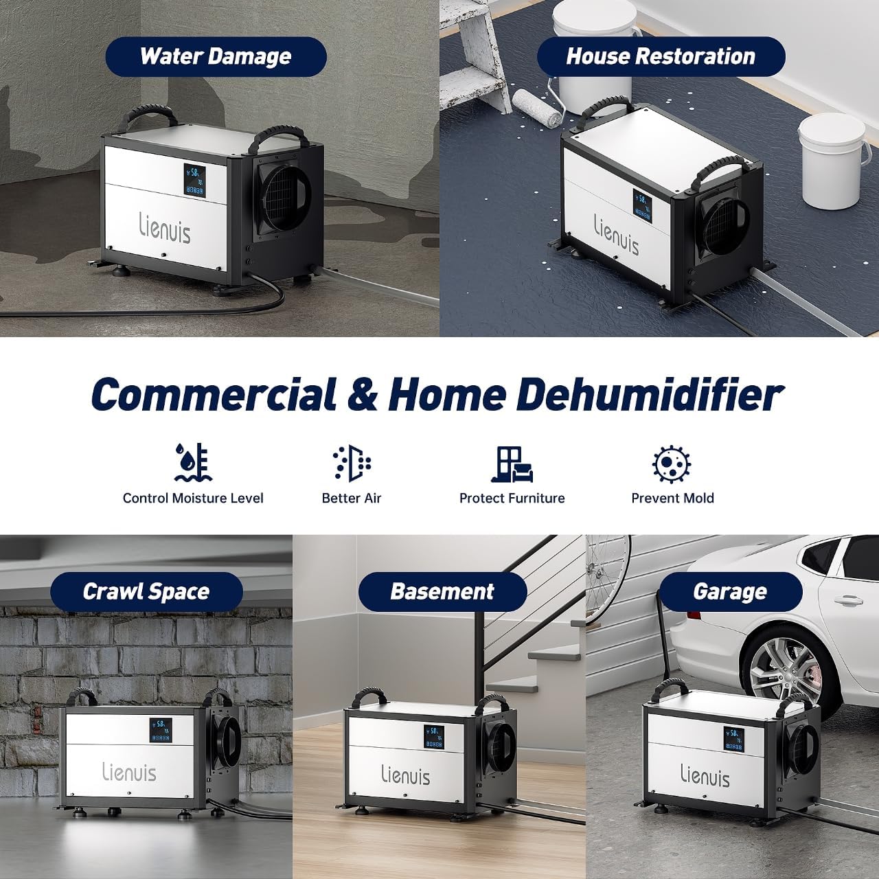Three Modes of Dehumidification