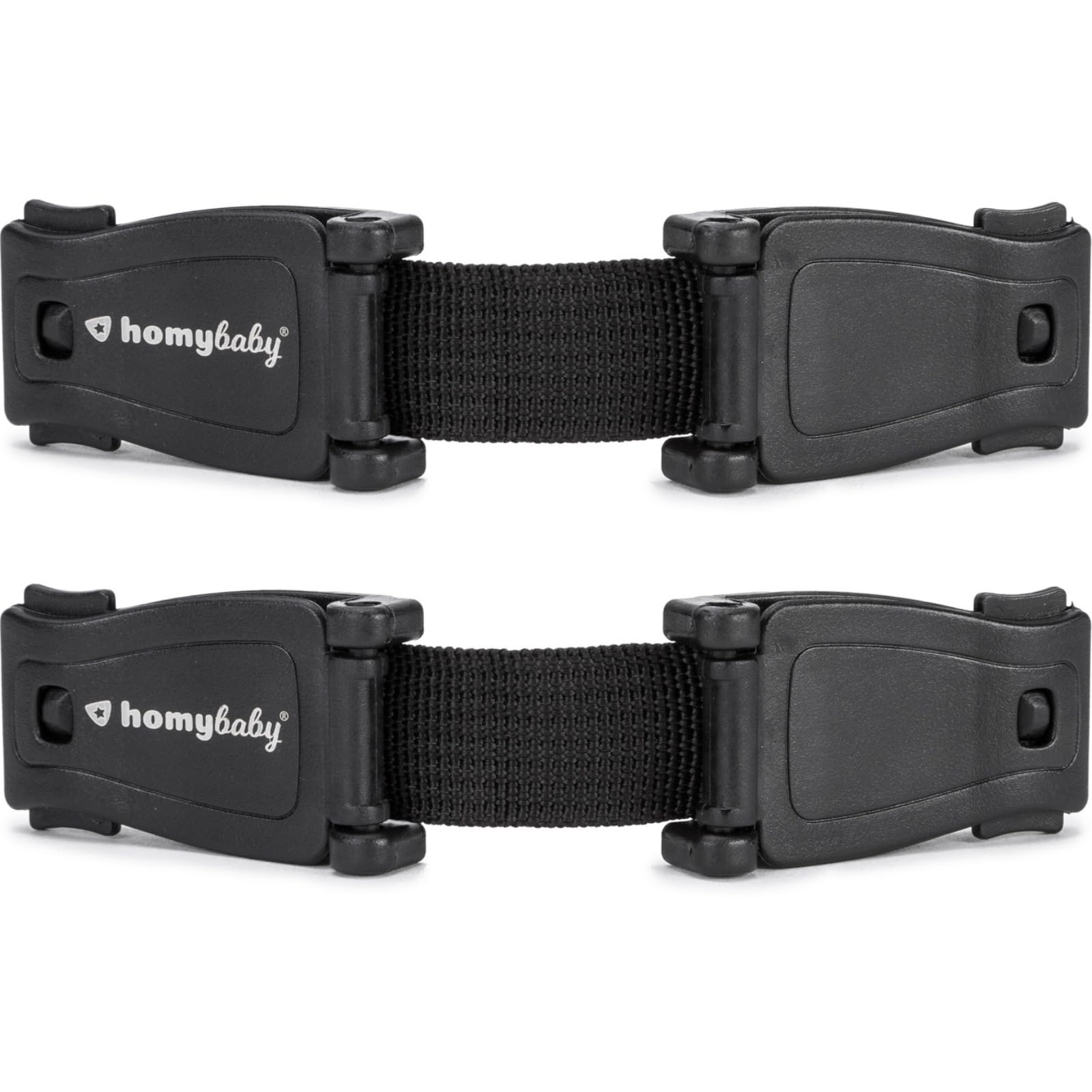 HOMYBABY® Chest Clip bébé - Empêche l’enfant de sortir les bras du harnais - Boucle de protection pour siège enfant - Pince harnais enfant - Clip de Poitrine Bébé (STANDARD, X2)