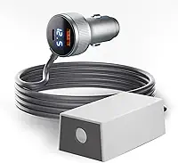 Starlink Mini adaptador para carro de 12 V com conversor step-up, mini cabo de alimentação Star Link 3FT 12V-24V para 30V Boost isqueiro adaptador de 12 volts com USB A QC 3.0, portas Tipo-C PD 45W e
