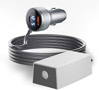 Starlink Mini adaptador para carro de 12 V com conversor step-up, mini cabo de alimentação Star Link 3FT 12V-24V para 30V Boost isqueiro adaptador de 12 volts com USB A QC 3.0, portas Tipo-C PD 45W e