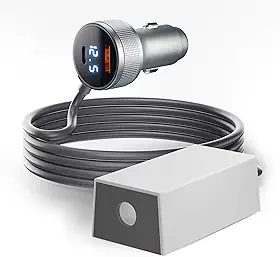 Starlink Mini adaptador para carro de 12 V com conversor step-up, mini cabo de alimentação Star Link 3FT 12V-24V para 30V Boost isqueiro adaptador de 12 volts com USB A QC 3.0, portas Tipo-C PD 45W e