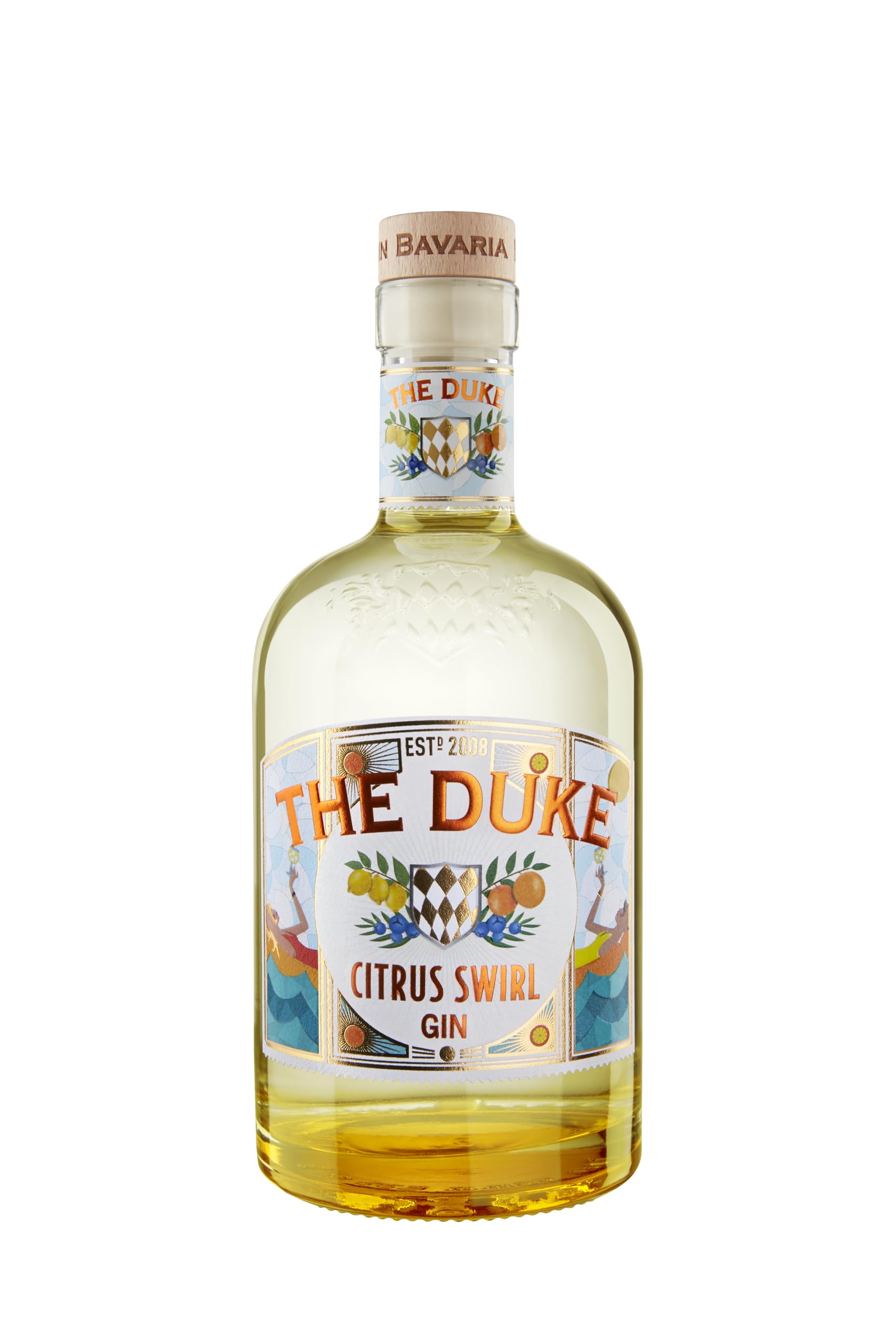THE DUKE Sommer Gin - Citrus Swirl - Bio Gin mit Zitrone, Orange & Wacholder - Fruchtig, frisch & leicht süß - Vegan - Hergestellt in Bayern - 42% vol. Alkohol - 70 cl