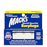 Mack’s Pillow Soft Silicone Earplugs – 2 Pair – The Original Moldable Silicone Putty Ear Plugs for Sleeping, Snoring, Swimming, Travel, Concerts and Studying